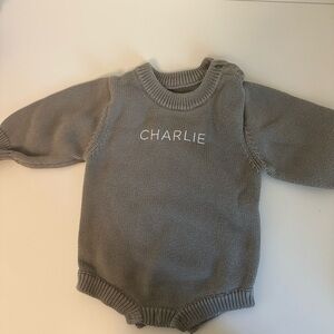 Caden Lane Knit Cotton Charlie Embroidered One-Piece